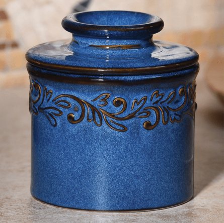 Azure Blue Antique Collection Butter Bell Crock 