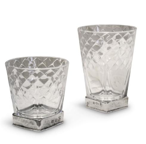 $55.00 Drink Glass-Pewter H: 4"