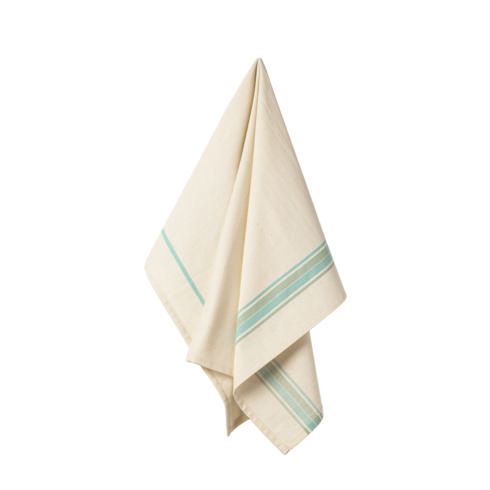 Casafina  Kitchen Towels Set 2 Kitchen Towels 100% Cotton French Stripes, Aqua $22.00