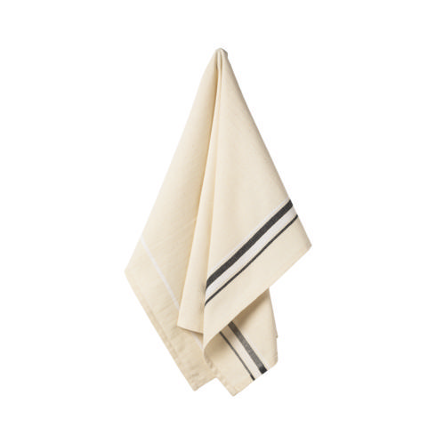 Casafina  Kitchen Towels Set 2 Kitchen Towels 100% Cotton French Stripes, Black $22.00