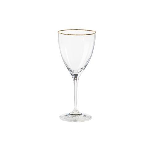 $18.00 Wine Glass w/ Golden Rim 9 oz.