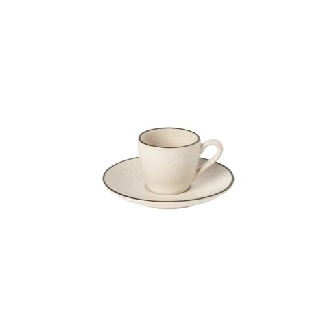 $37.00 Coffee Cup and Saucer 3 oz., Natural-Black