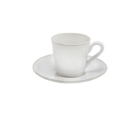  Coffee Cup and Saucer 3 oz., White-cream