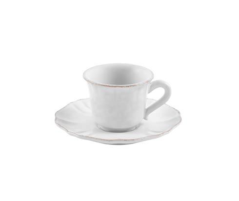 Casafina  Impressions Coffee Cup and Saucer 3 oz., White $27.00