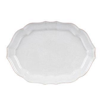Casafina  Impressions - White Oval Platter 18" $75.00