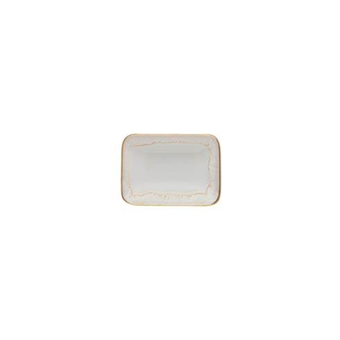 Soap Dish 5" White and Gold - $31.00