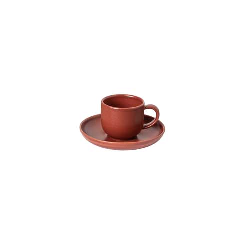 $24.00 Coffee Cup and Saucer, Cayenne