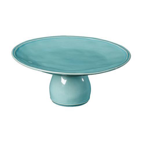 $99.00 Footed Plate 11", Turquoise