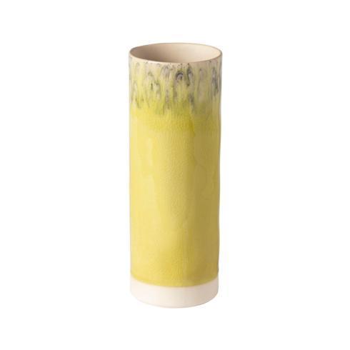 Costa Nova  Madeira Cylinder Vase 10", Lemon $73.00
