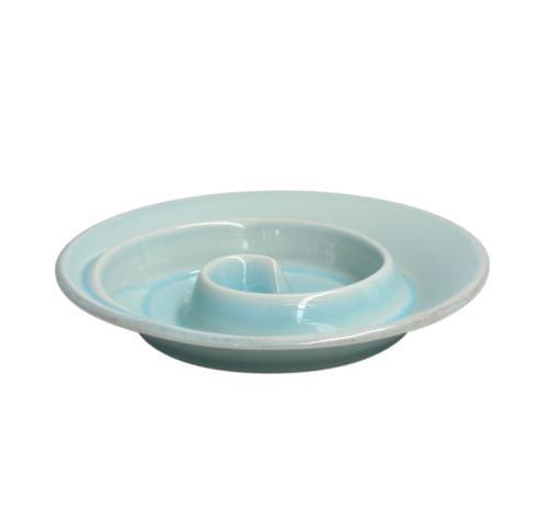 Spiral appetizer Dish 8", Robin's egg blue - $26.00