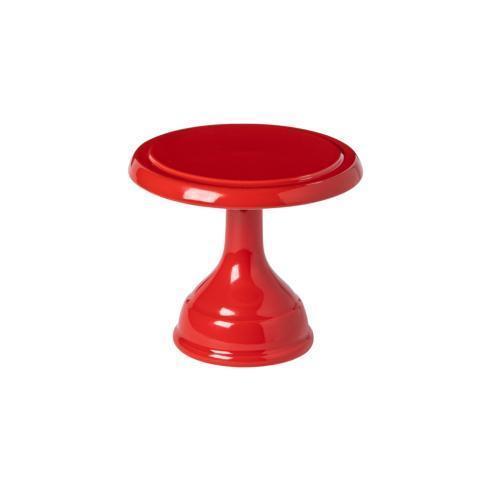 $65.00 Footed Plate 6", Red
