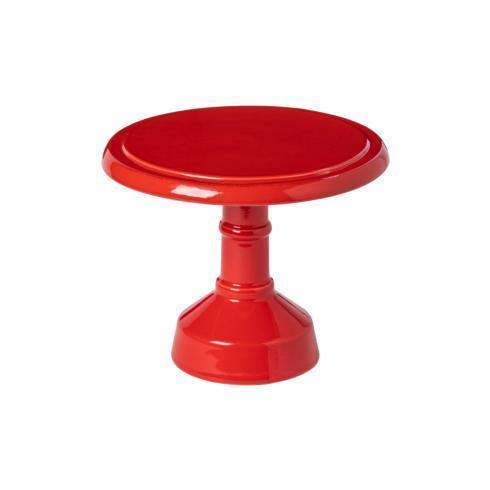 $78.00 Footed Plate 8", Red
