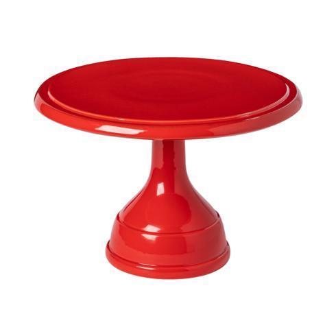 $99.00 Footed Plate 11", Red