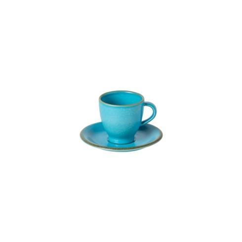 $29.00 Coffee Cup and Saucer, Cyan