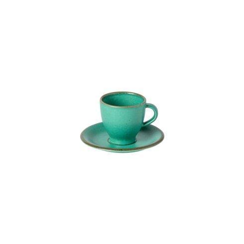 $29.00 Coffee Cup and Saucer, Aloe