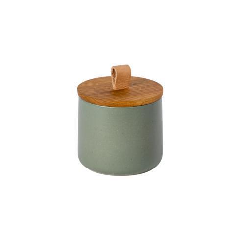 Casafina  Pacifica Canister 5" w/ Oak Wood Lid $69.00