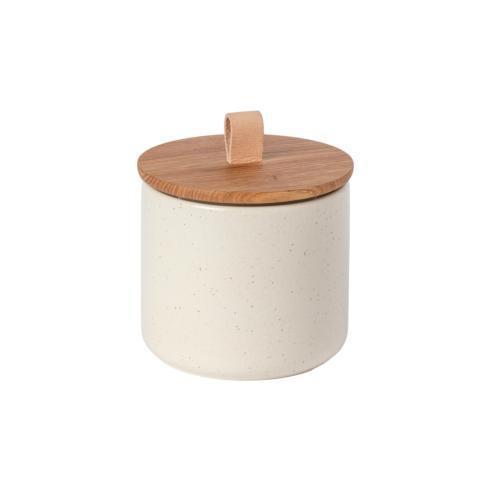 Casafina  Pacifica Canister 6" w/ Oak Wood Lid $79.00