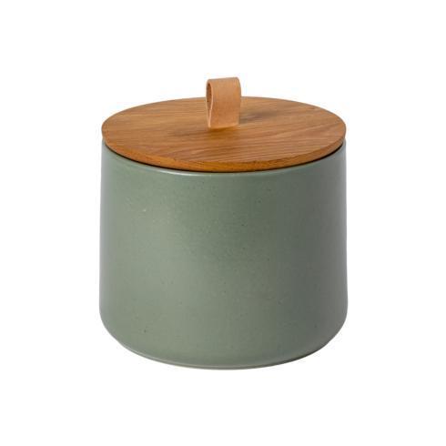 Casafina  Pacifica Canister 8" w/ Oak Wood Lid $99.00