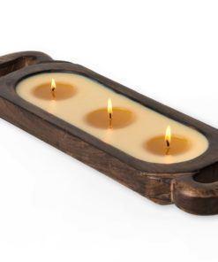 $90.00 Small Wood Candle Tray - Grapefruit