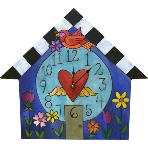$150.00 Sincerely Sticks A little Birdie told me House shaped clock