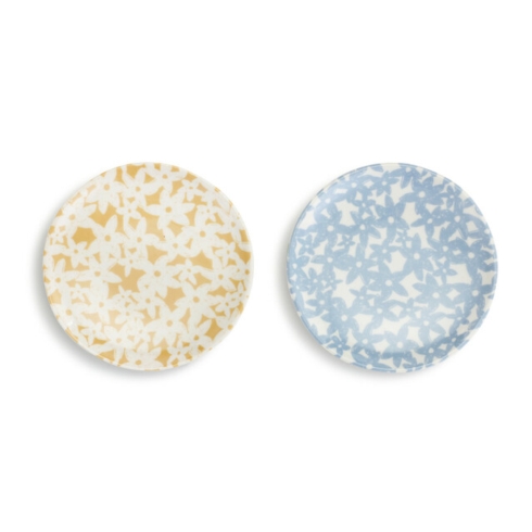 Demdaco   Spring Floral Wine Appetizer Plates - Set of 2 Assorted $17.95