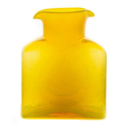 Vintage citrine yellow glass vase