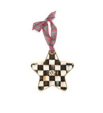 $69.95 Courtly Check Star Ornament