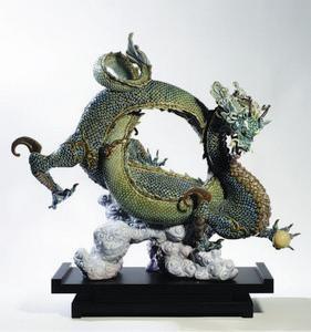 $10,000.00 Auspicious Dragon (Green) 20" H