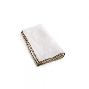 Contemporary Concepts Exclusives   Michael Aram Dinner Napkin: Eggshell W/Brass set of 4 $25.00
