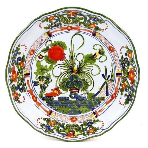 Deruta Of Italy  FAENZA - Garofano - Carnation Scalloped dinner plate (11 D) $109.95