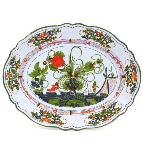Deruta Of Italy  FAENZA - Garofano - Carnation Large Oval platter $198.00