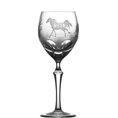 $250.00 American Quarter Horse Wine Glass