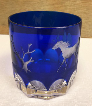 $298.00 Quarter Horse Cobalt Double Old Fashioned