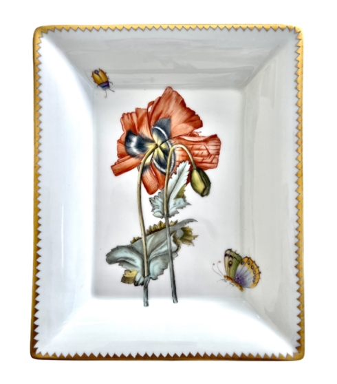$358.00 Red Poppy Flower Tray
