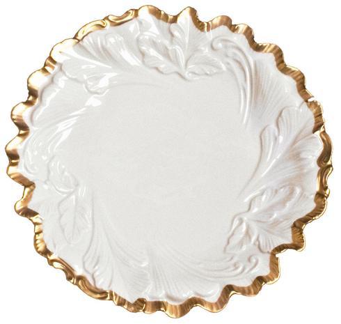 Anna Weatherley  Anna\'s Golden Patina Embossed Leaf Plate $98.00