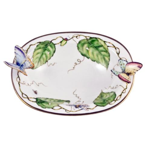 $850.00 Oval Dish with Butterflies