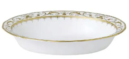 Royal Crown Derby  Darley Abbey White Open Vegetable Dish $365.00