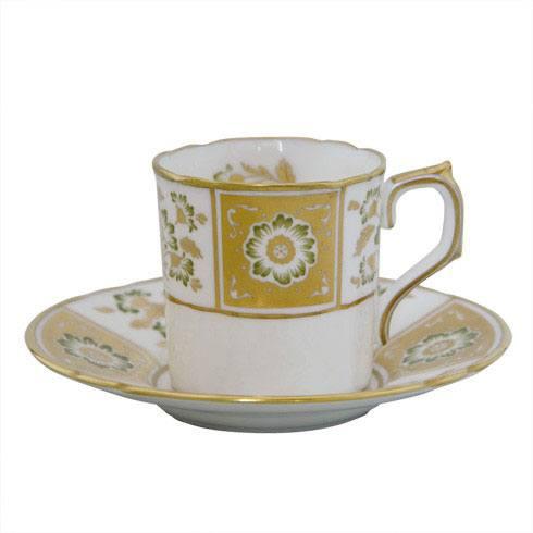 Royal Crown Derby  Derby Panel - Green Coffee Cup $126.00