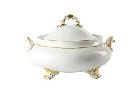 Royal Crown Derby  Darley Abbey Pure - Gold Covered Vegetable Dish $636.00