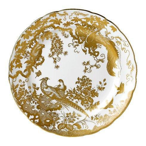Royal Crown Derby  Aves - Gold Service Plate $452.00