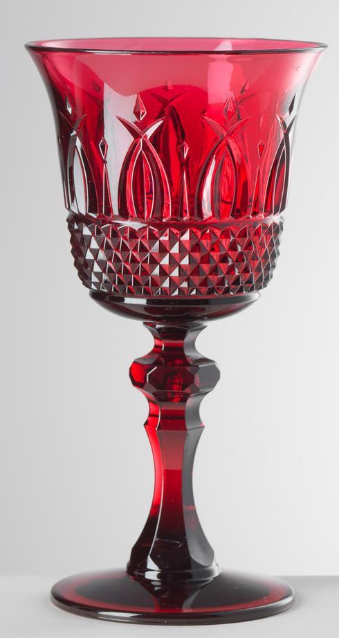 $30.00 Ruby Wine Glass