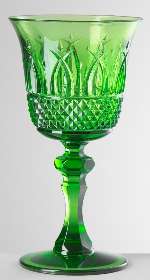 $30.00 Green Wine Glass