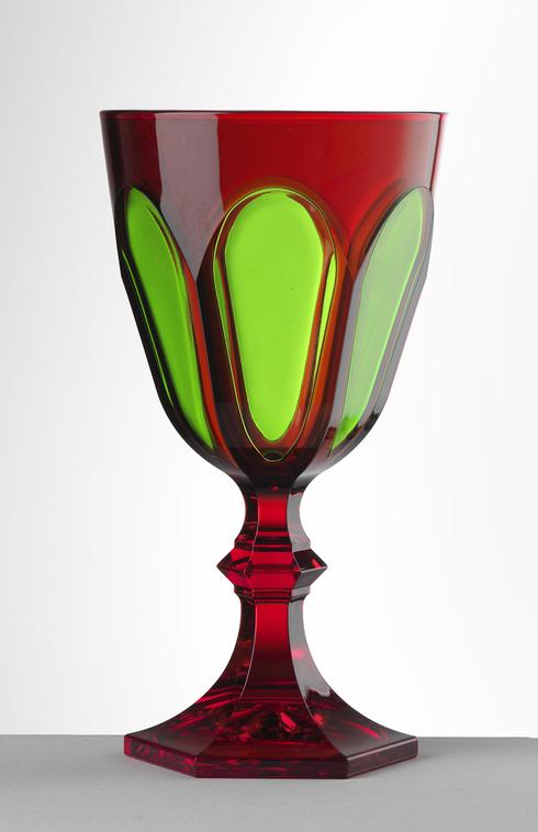 $30.00 Red/Green Water Goblet