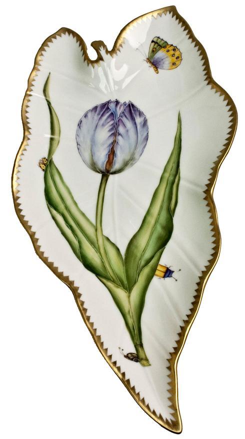 $596.00 Blue/Lavender Tulip Leaf Tray