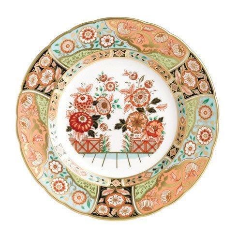 Royal Crown Derby  Imari Accent Regency Flowers Plate in Gift Box $285.00