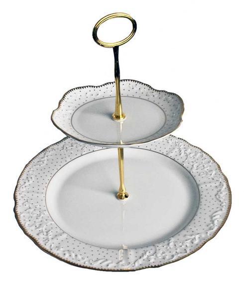 $150.00 2 Plate Tiered Cake Stand