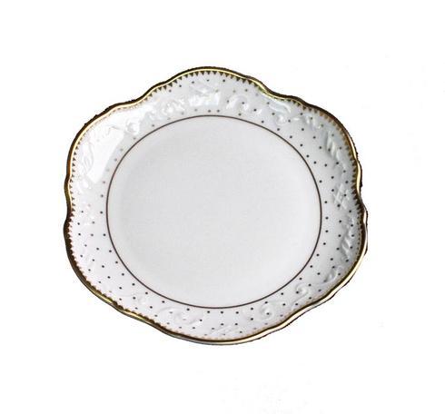 Anna Weatherley  Simply Anna - Polka Gold Bread & Butter Plate $55.00