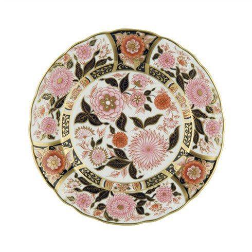 Royal Crown Derby  Imari Accent Pink Bouquet Plate in Gift Box $315.00