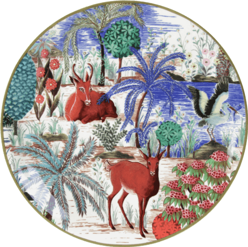 $35.00 Canape Plate Antelope