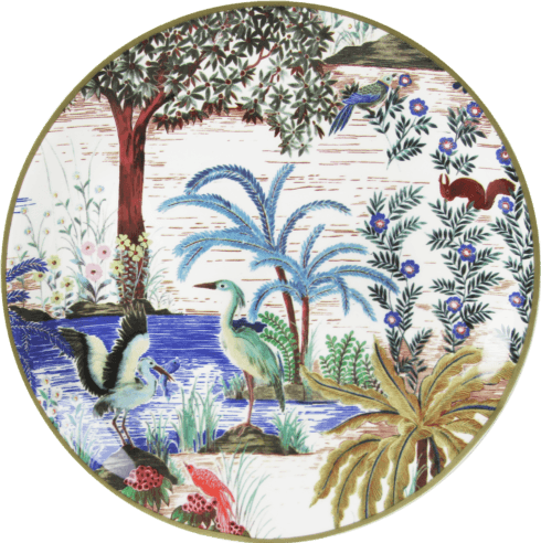 $35.00 Canape Plate Heron